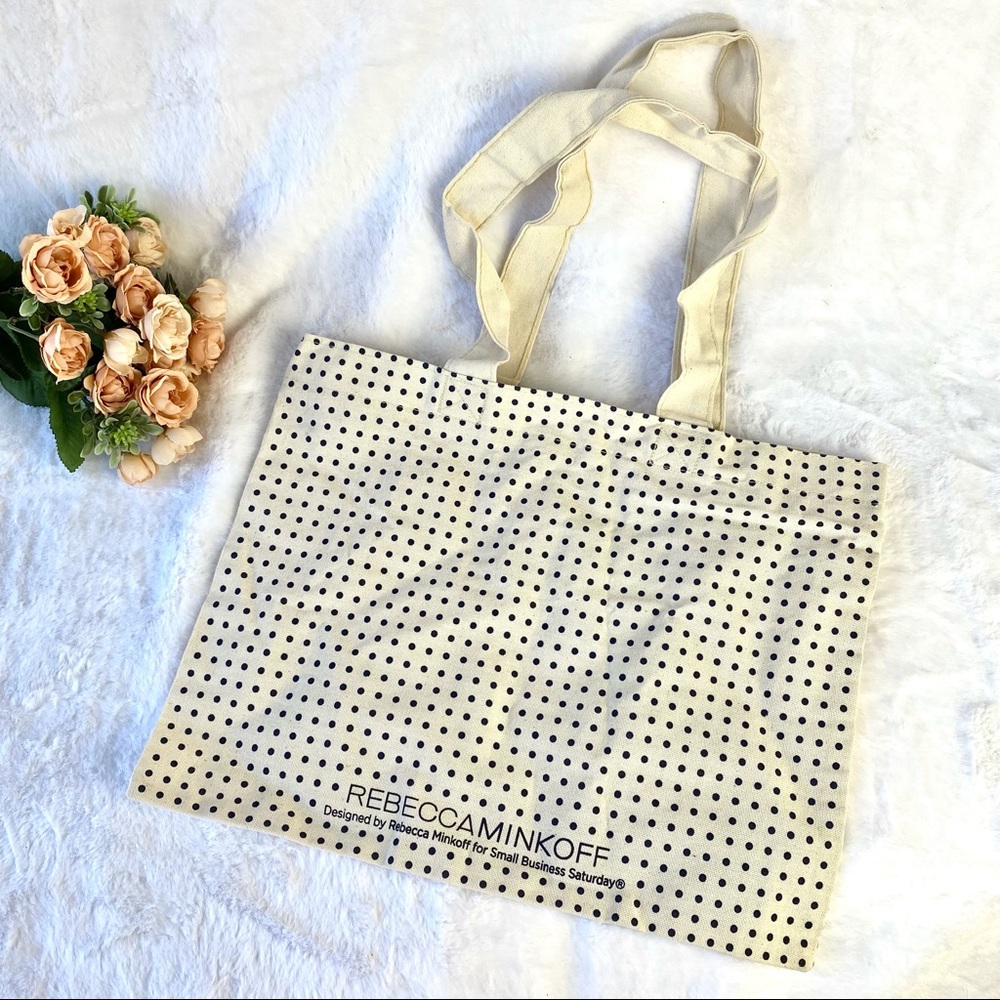 Rebecca Minkoff Small Business Saturday Sand Colored Lightweight Canvas Tote